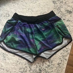 lululemon athletica Women's Athletic Shorts in Green, Blue, Purple Size 12